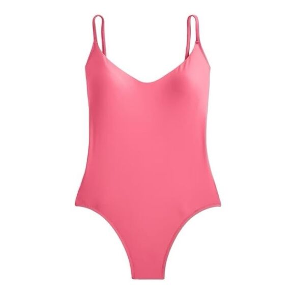 J. Crew Scoopneck One Piece in Pink Size 8/10 - Picture 1 of 4